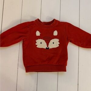 Carter's Red Fox Face Sweatshirt